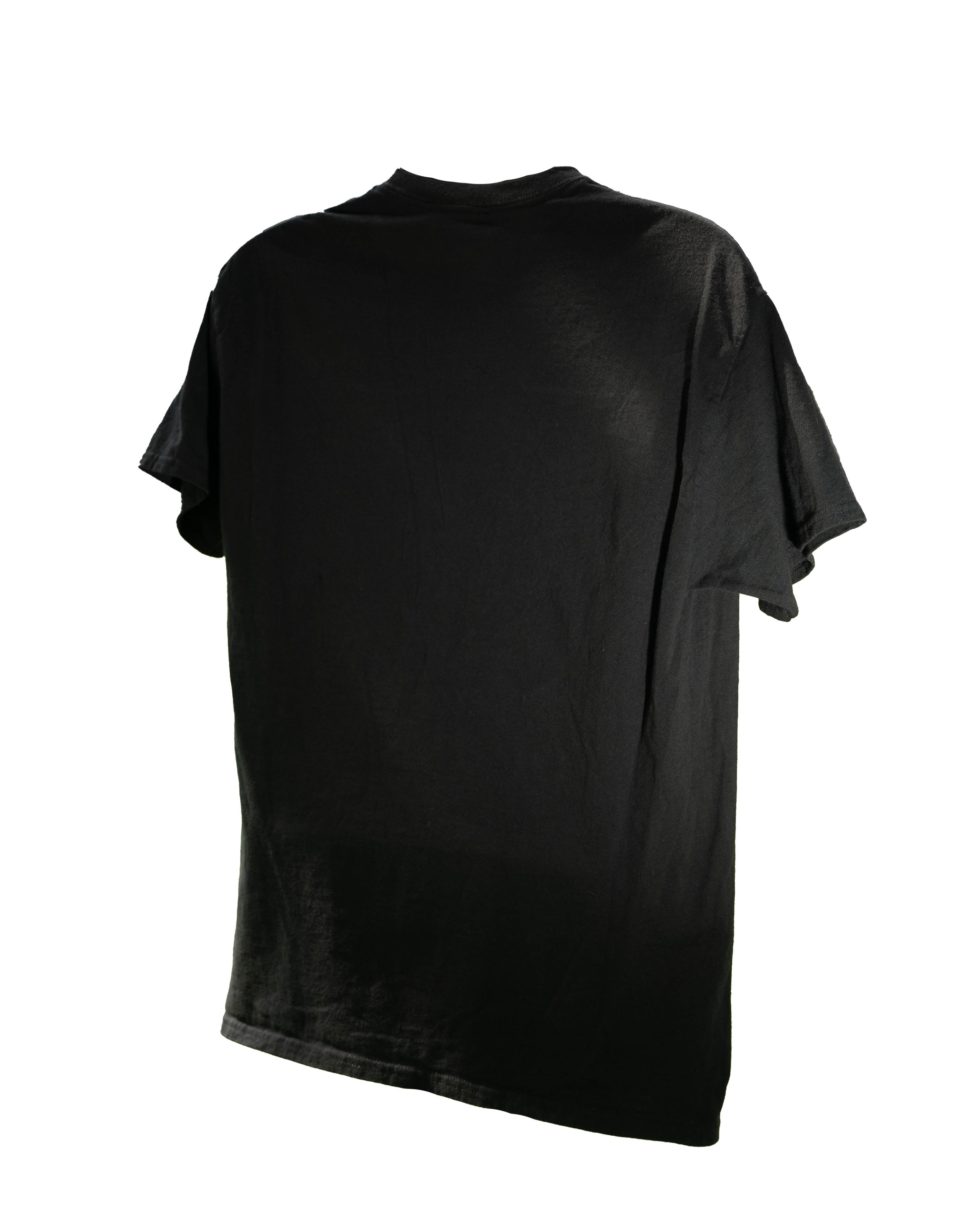 Bleached Tally Mark T-Shirt, Handmade Black Grunge Tee, Reverse Element